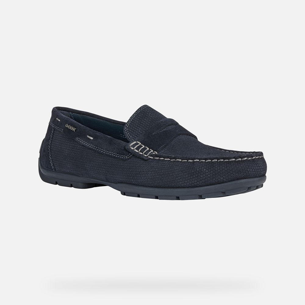 Mocassins Geox Homem Azul Marinho - Moner 2Fit - COZJQ0498